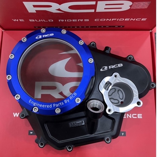 RCB Y16 R15 V3 MT15 TRANSPERENT CLUTCH ENGINE COVER WITHOUT KICK