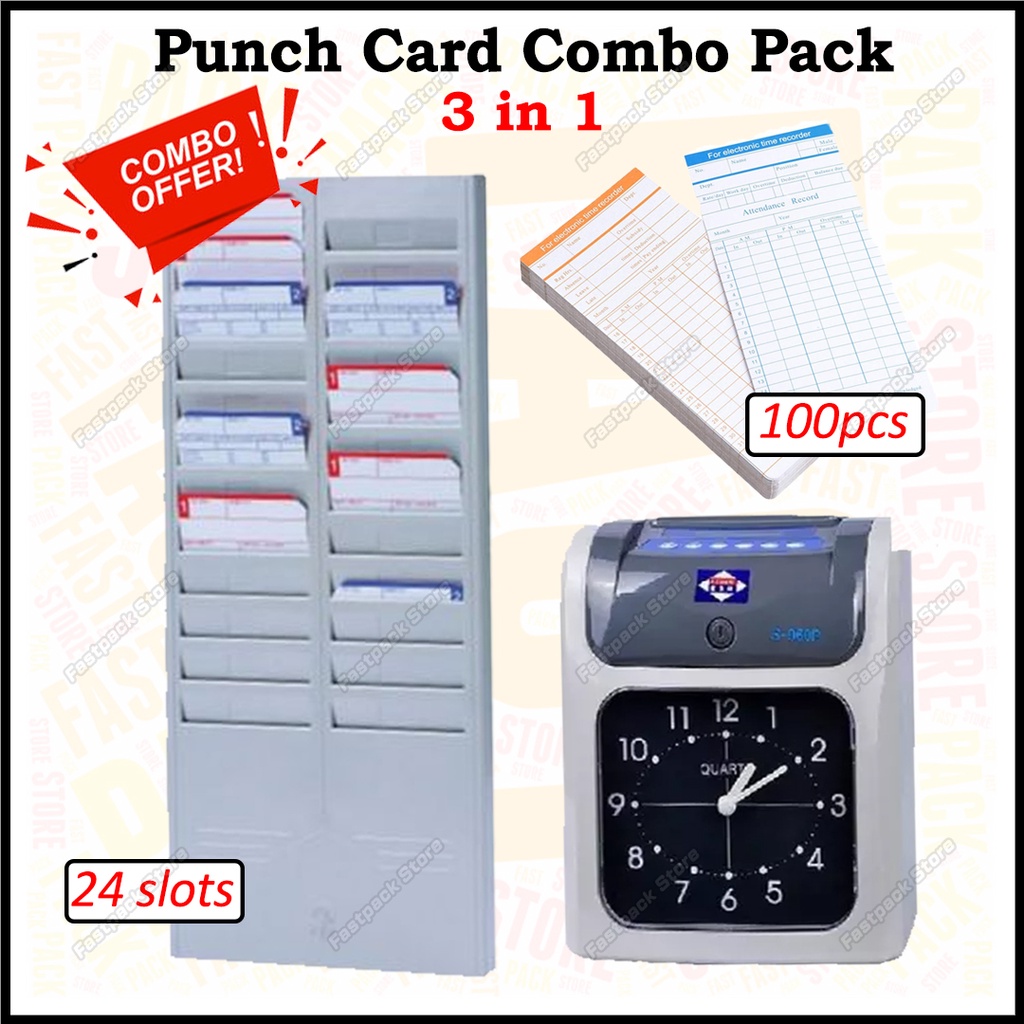 [ Worth Package ] 3 in 1 Punch Card Package 100pcs Punch Card + Aibao
