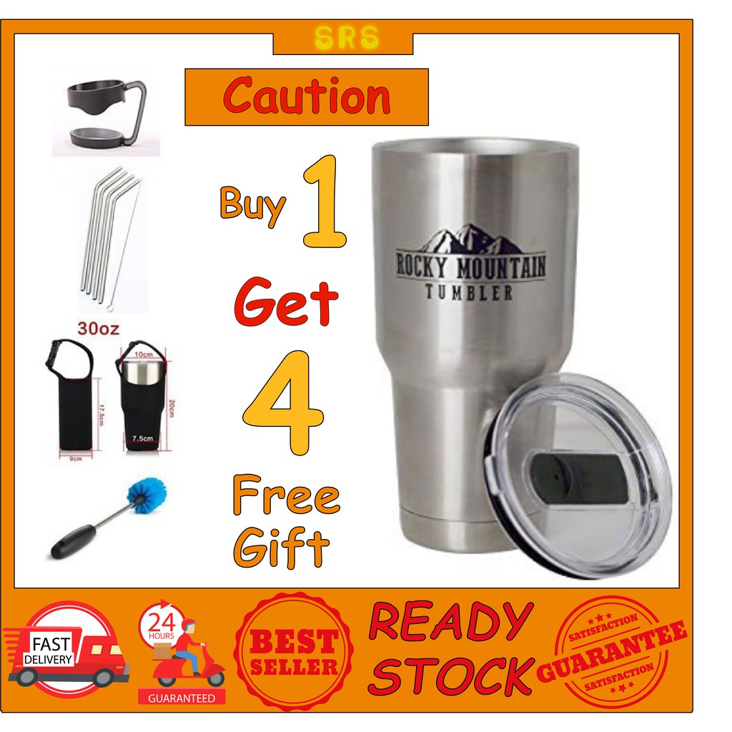 (STORE_READY_STOCK) Rocky Mountain Tumbler 100 Original 900 ML + 4