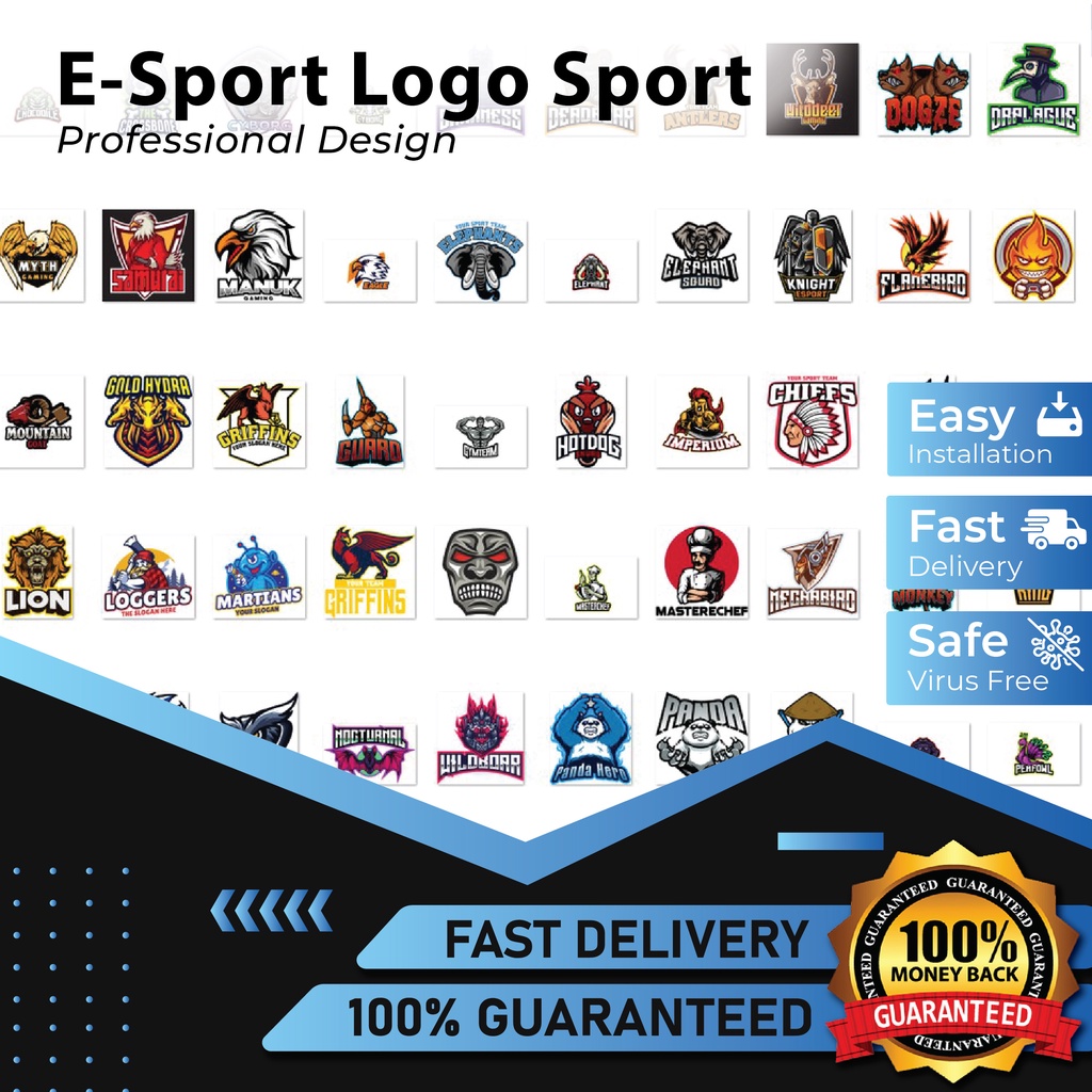 New ESports Logo Creator Professional Design Premium Logo Template for Events, Branding