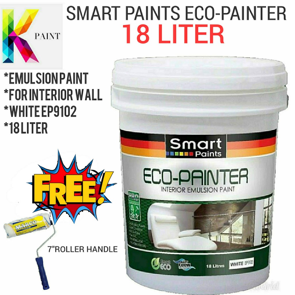 SMART PAINTS ECO PAINTER (18L) WHITE Shopee Malaysia