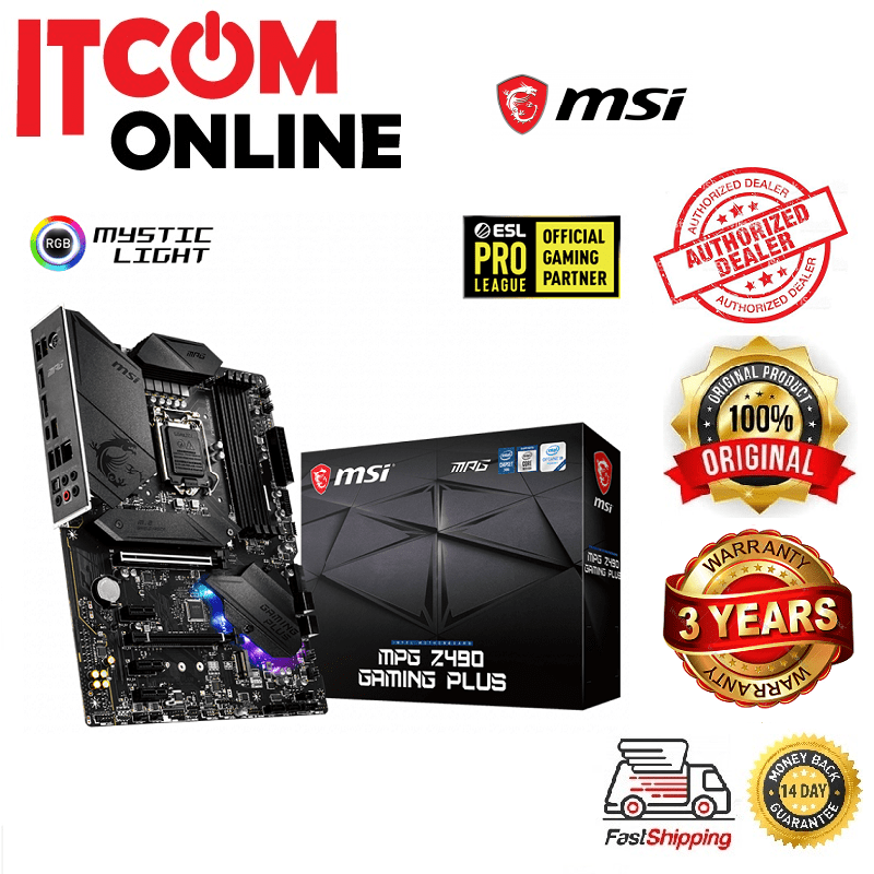 MSI Z490 MPG GAMING PLUS SOCKET 1200 MOTHERBOARD Shopee Malaysia