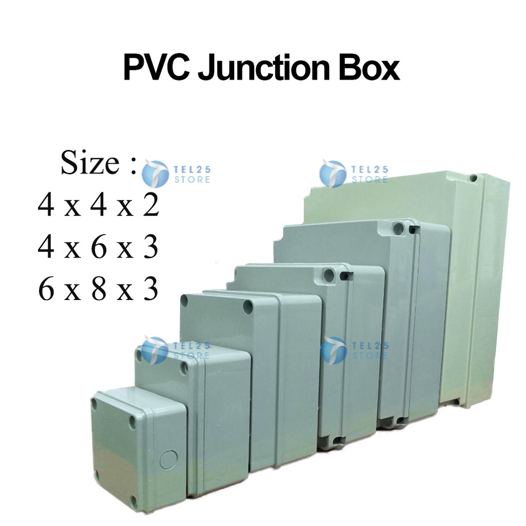 [ 1 UNIT ] PVC Enclosure Junction Box Encloser Box Weather proof
