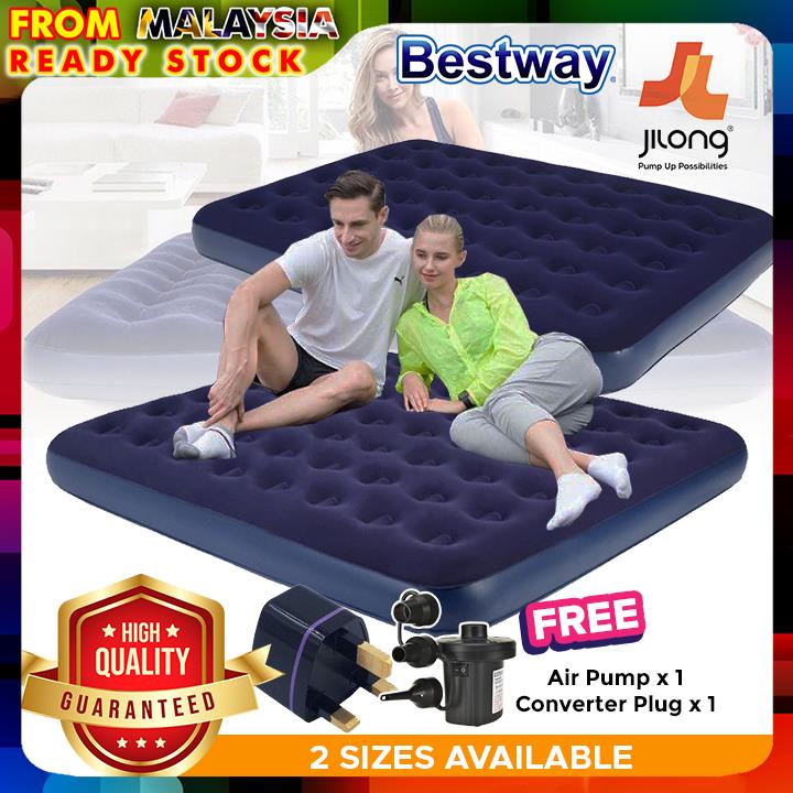 Jilong 1.52M/1.83M Inflatable Double Air Bed Mattress Sleep Airbed