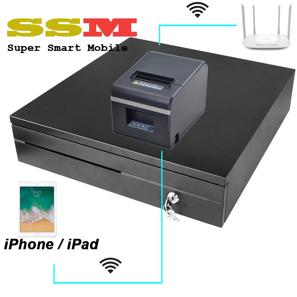 Loyverse Pos 80mm Network Thermal Receipt Printer Connect iOS phone or