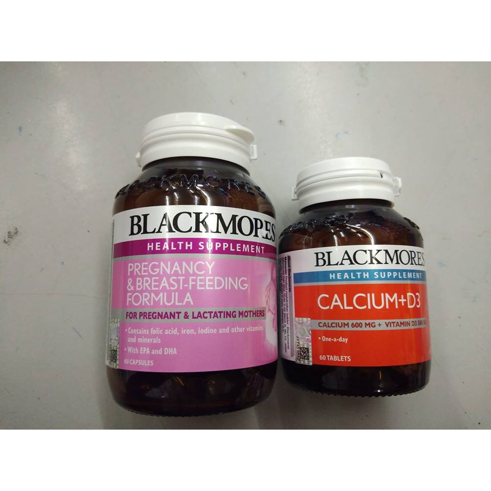 BLACKMORES PREGNANCY BREASTFEEDING FORMULA 60 CAPS + CALCIUM+D3 60