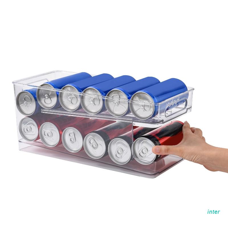 inter Standing Kitchen Cans Dispenser Storage Organizer Bin for Canned