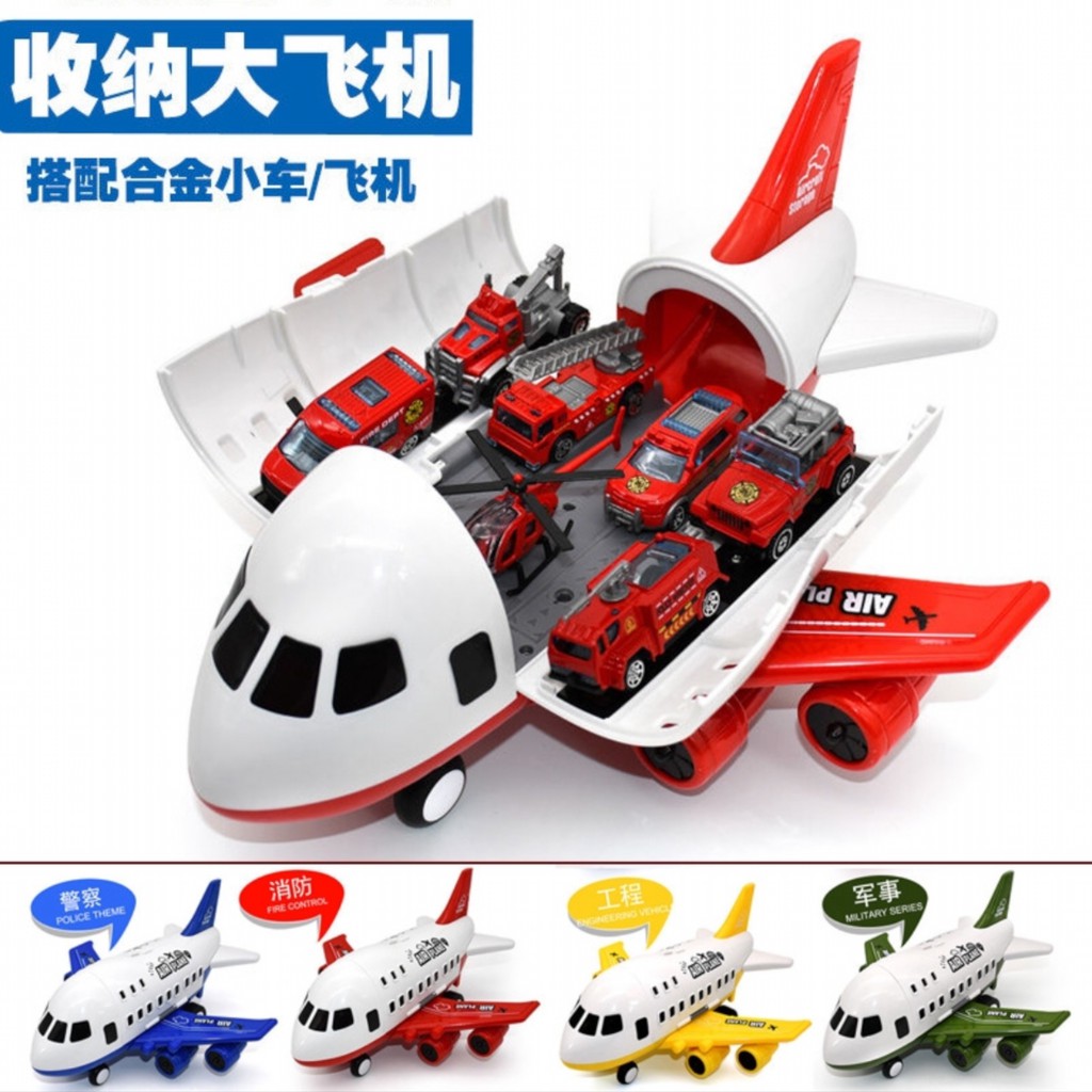 **READY STOCK** Kid's Toy Large Aeroplane Airplane Aircraft with Mini