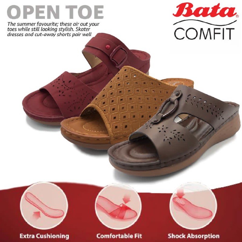 Bata Ladies Fashion Soft Comfit Comfortable Sandals /Kasut wanita Bata