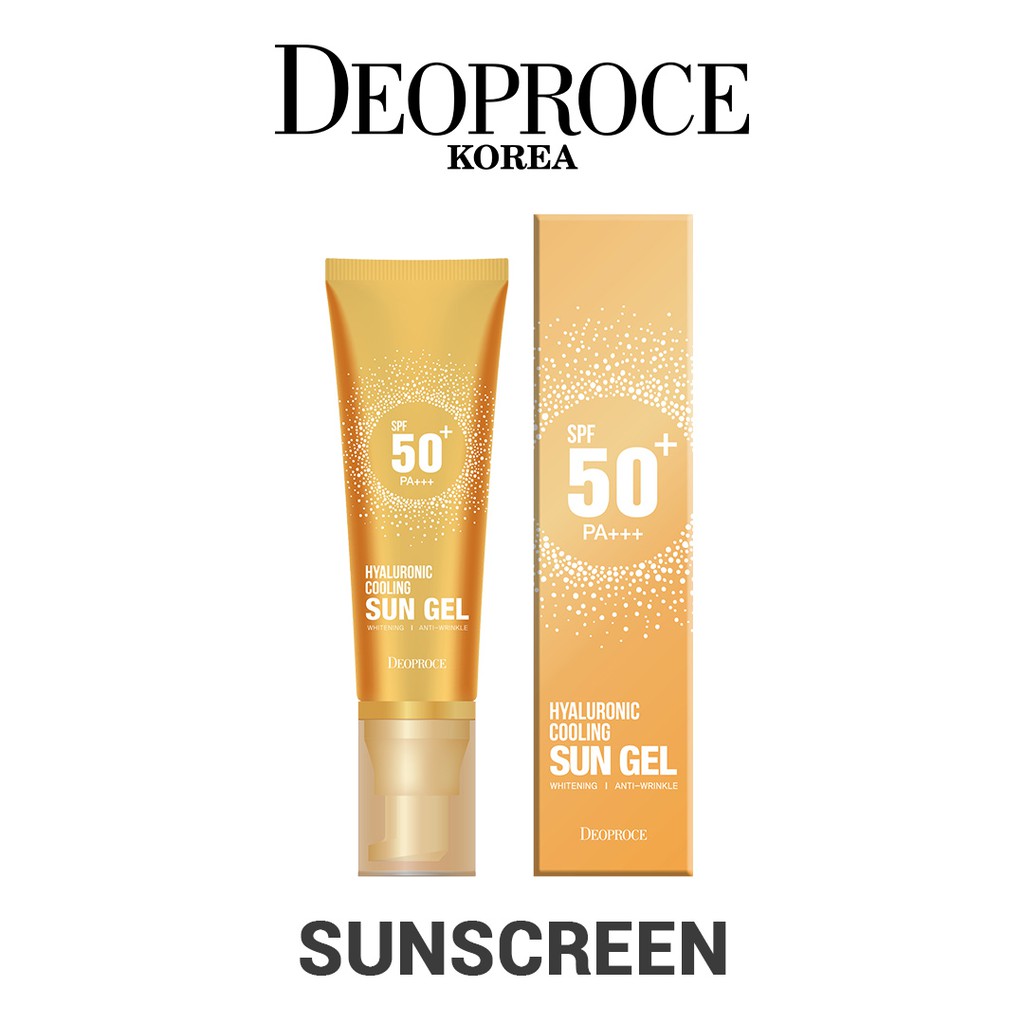 Deoproce Hyaluronic Cooling Sunscreen Gel SPF 50 PA+++ 50g Original