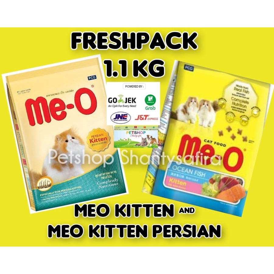 Meo Cat Food KITTEN OCEAN FISH And MEO KITTEN PERSIAN 1.1 KG FRESHPACK