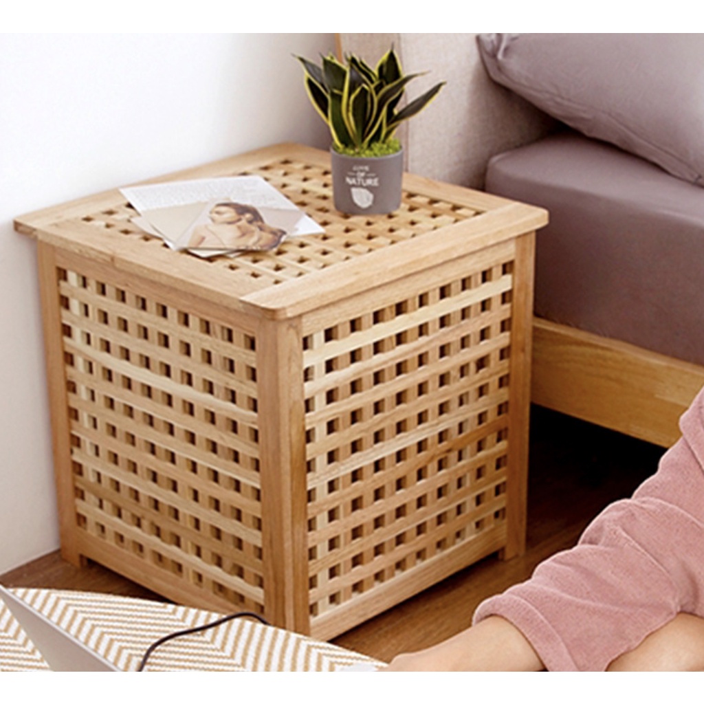 Solid wood furniture storage clothes basket, Storage Box