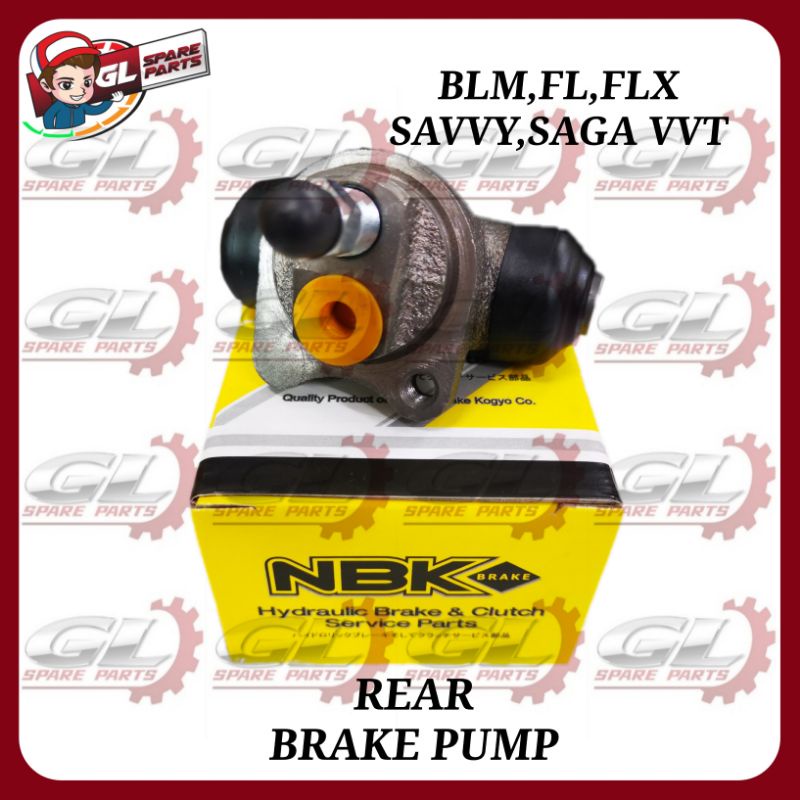PROTON BLM FL FLX SAVVY SAGA VVT 2016> REAR BRAKE PUMP REAR WHEEL