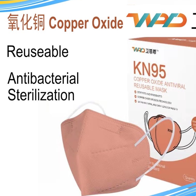 Copper Oxide Antiviral Reusable Face Mask Copper Mask KN95 Kids KN95