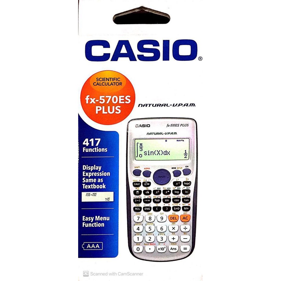 CASIO SCIENTIFIC FX 570 CALCULATOR ES PLUS, MS & EX Shopee Malaysia