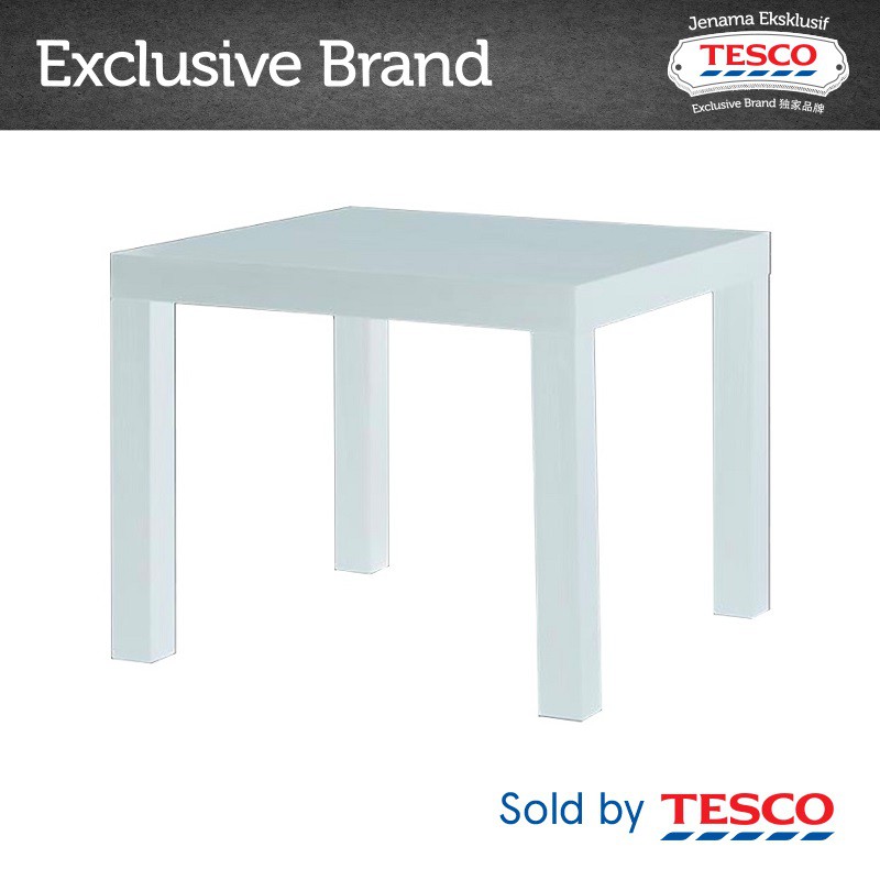 Tesco Side Table White Shopee Malaysia