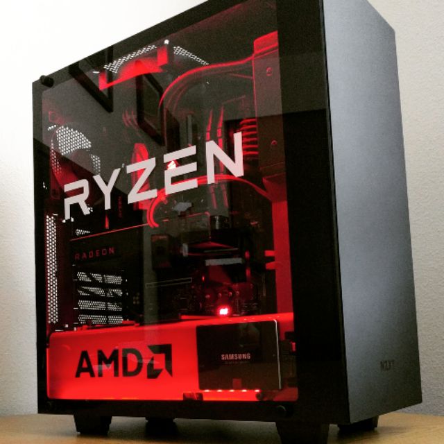 StickerMod RYZEN +AMD Vinyl Decal Sticker for PC Case Shopee Malaysia