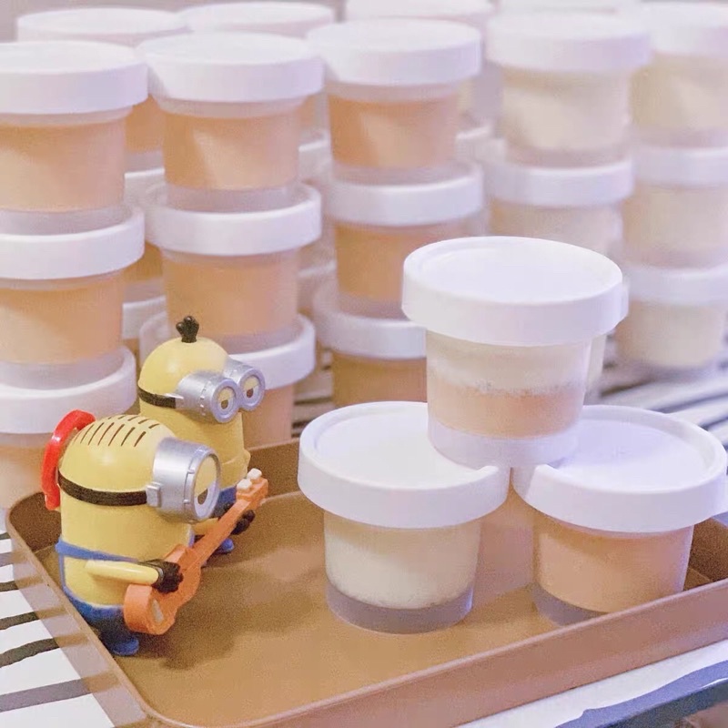 【ready】 stock Ice Cream cup Mousse cake plastic container Yogurt bekas