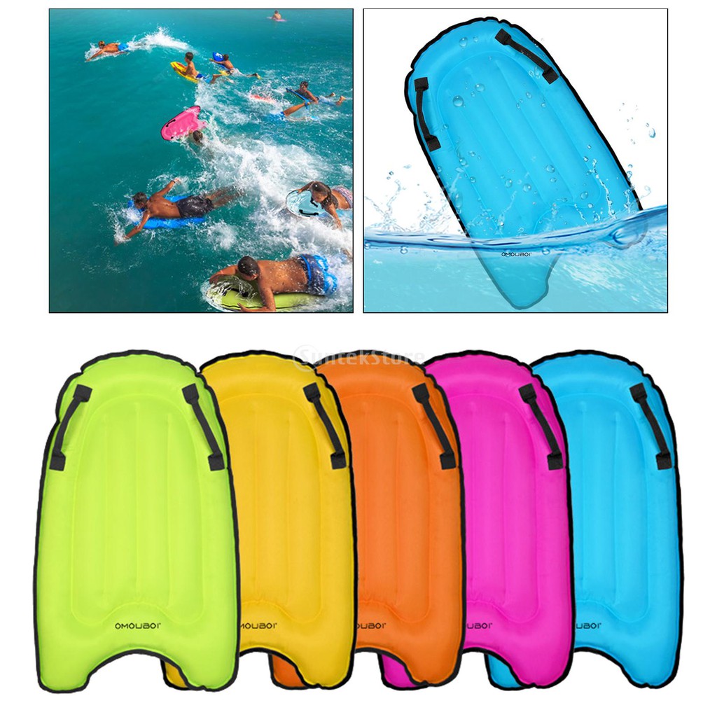 [ususexaMY] Inflatable Boards for Beach Portable with Handles Soft Body Boards for Kids