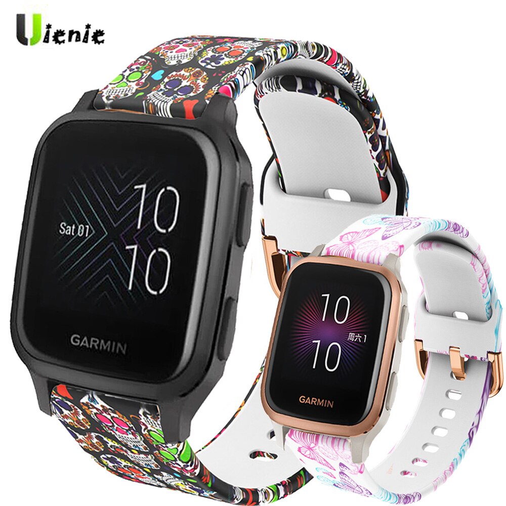 For Garmin Venu Sq Strap Vivoactive 3 Forerunner 645 245 Sport Silicone