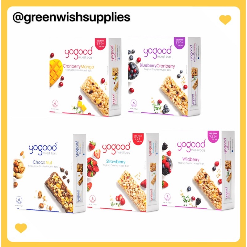 YOGOOD Muesli Bar, Assorted Flavors (138g)[HALAL][5 Flavors][Healthy Snack] Shopee Malaysia