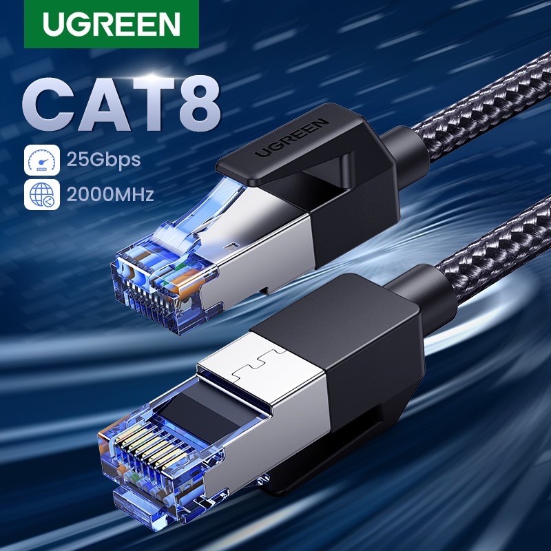 UGREEN Cable CAT8 40Gbps 2000MHz CAT 8 Networking Nylon