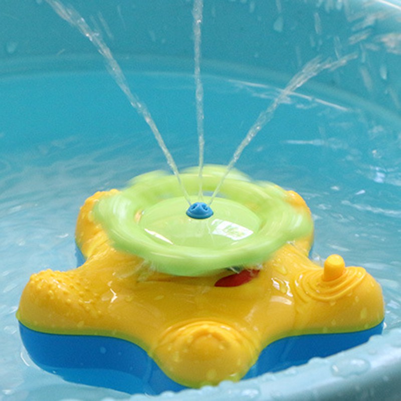 1pcs Baby Bath Toy Water Squirter Splash Spray Starfish Rotate Infant