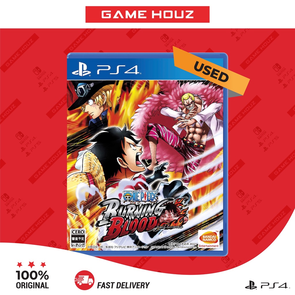 (PS4) One Piece Burning Blood Chinese Version (CHN) Used Shopee