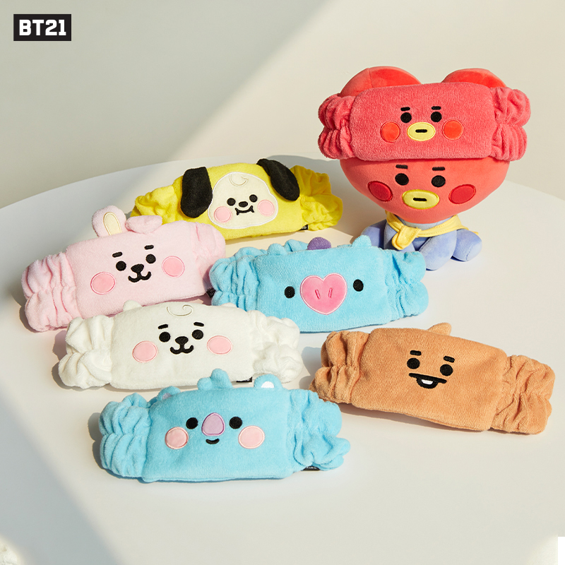 BT21 BABY series face wash hair band cute fashion girls makeup