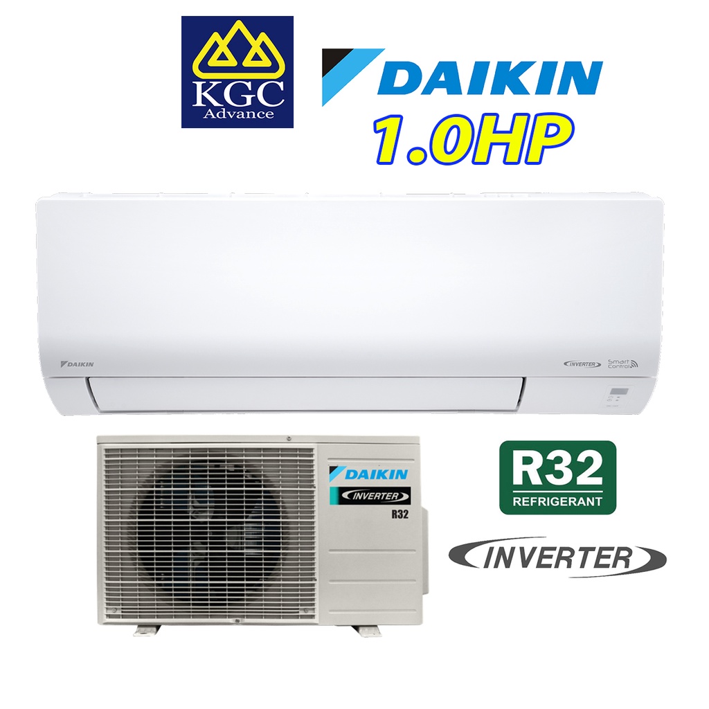 DAIKIN (1.0HP) R32 FTKF25BV1MF / RKF25AV1M Standard Inverter Air