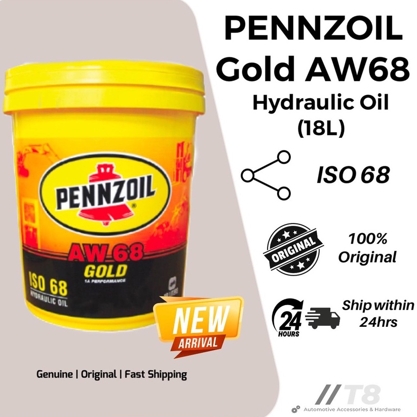 PENNZOIL AW 68 Hydraulic Gold ISO 68 Minyak Hidraulik Pennzoil AW68 (18L) Shopee Malaysia