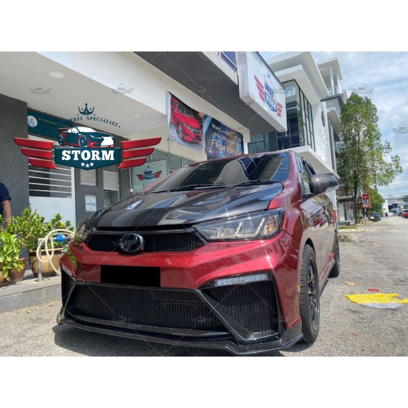 PERODUA BEZZA 2020 2021 ( GT ) FRONT BUMPER WITH LED WITH 2K COLOR