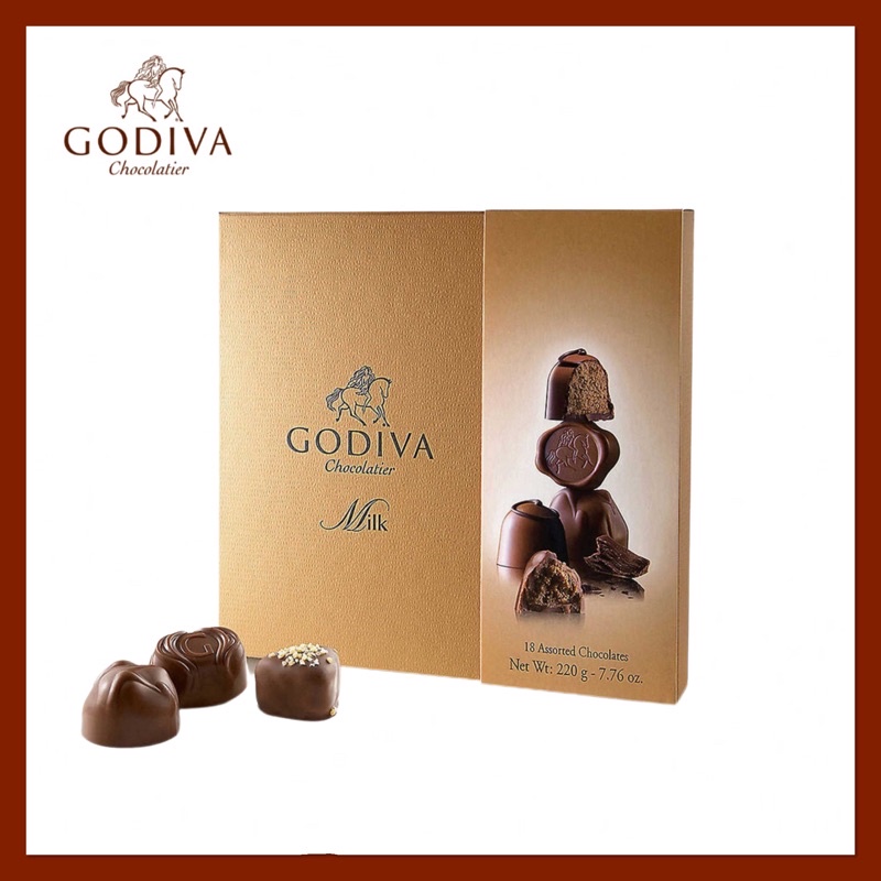 GODIVA Connoisseur Milk Chocolates 220g (18pcs) Shopee Malaysia
