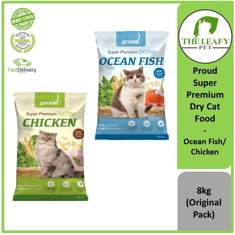 Proud Super Premium Cat Food Ocean Fish / Chicken 8kg ( Original Pack