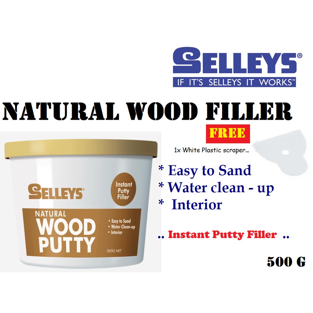 SELLEYS / BOSSMAN Natural Wood Putty Filler 500g Shopee Malaysia