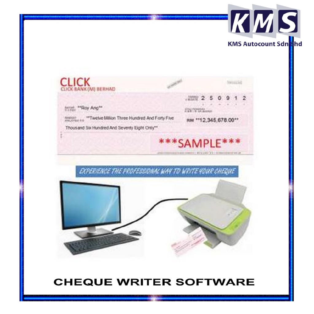 Cheque Writing System (Cheque Writer Software) Shopee Malaysia
