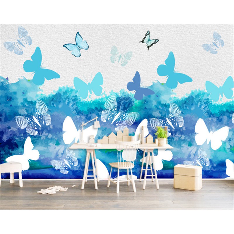 Custom 3 d modern wallpaper desktop butterfly wallpaper 3d photo HD