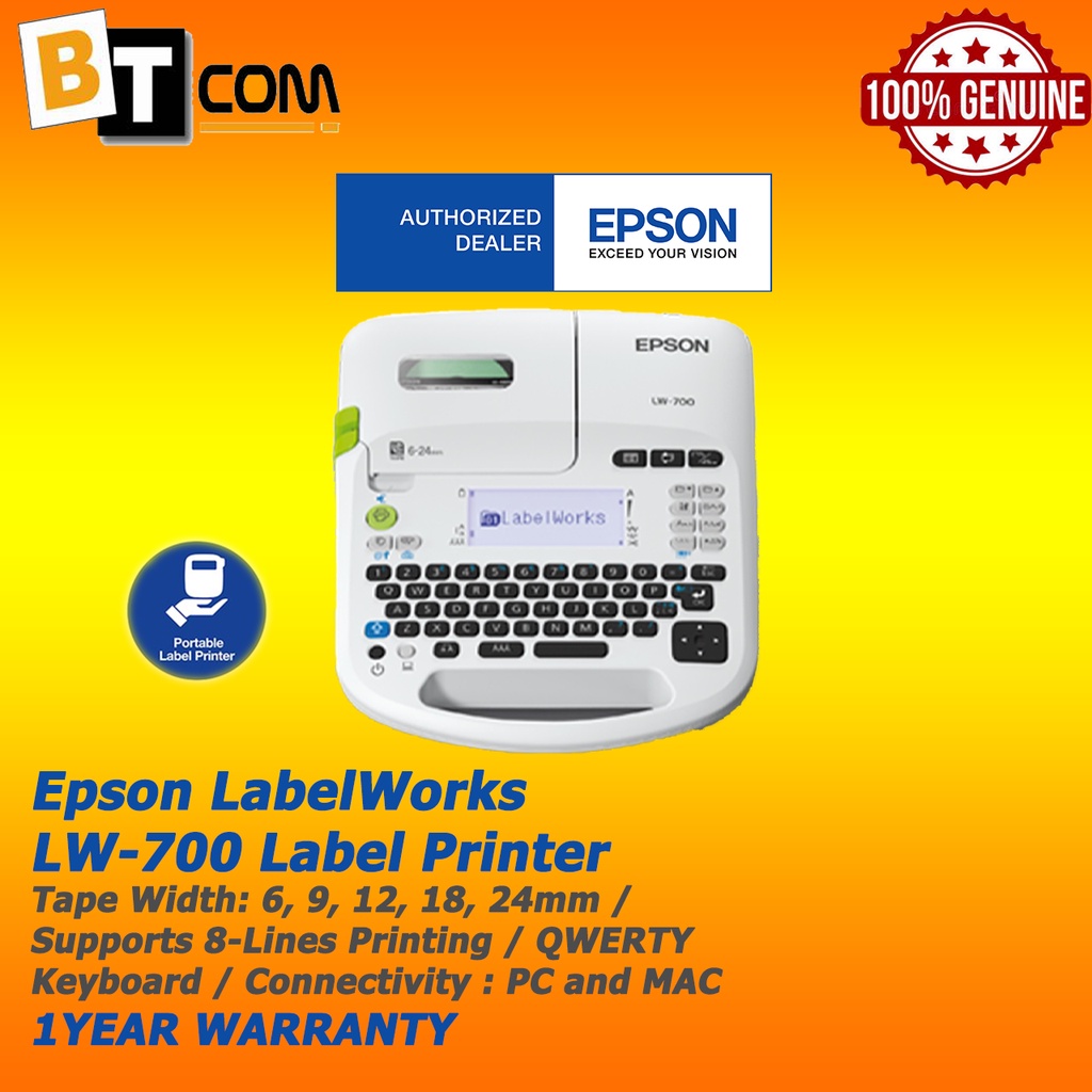 Epson LabelWorks LW700 Label Printer Shopee Malaysia