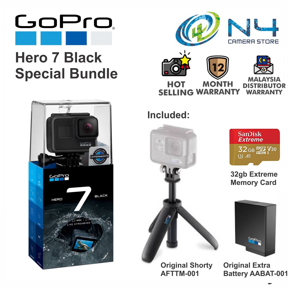 Gopro Hero 7 Memory Card GOPRO HERO 7 BLACK WITH 128GB MICRO SD CARD Shopee Malaysia GOOD