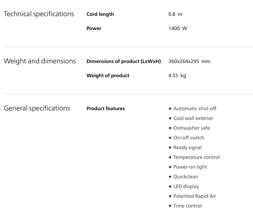 Philips 4.1L Digital Airfryer Essential HD9252/91 HD9252 Shopee Malaysia