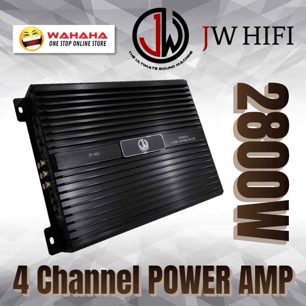 JW HIFI High Power Amplifier Car 4 Channel 2800W Watts / Power Amp