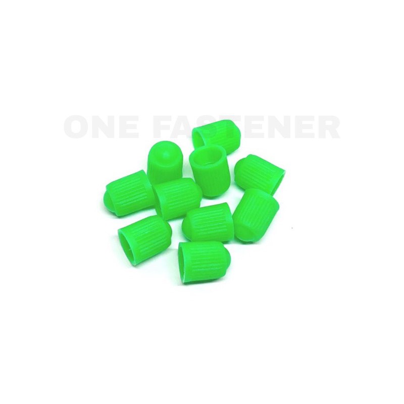 HIJAU 100pc tp235 Green Nitrogen Tire Valve Cap Motorcycle Car Plastic