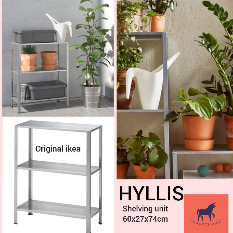 READY STOCK IKEA HYLLIS Shelving unit, in/outdoor, 60x27x74 cm ( READY