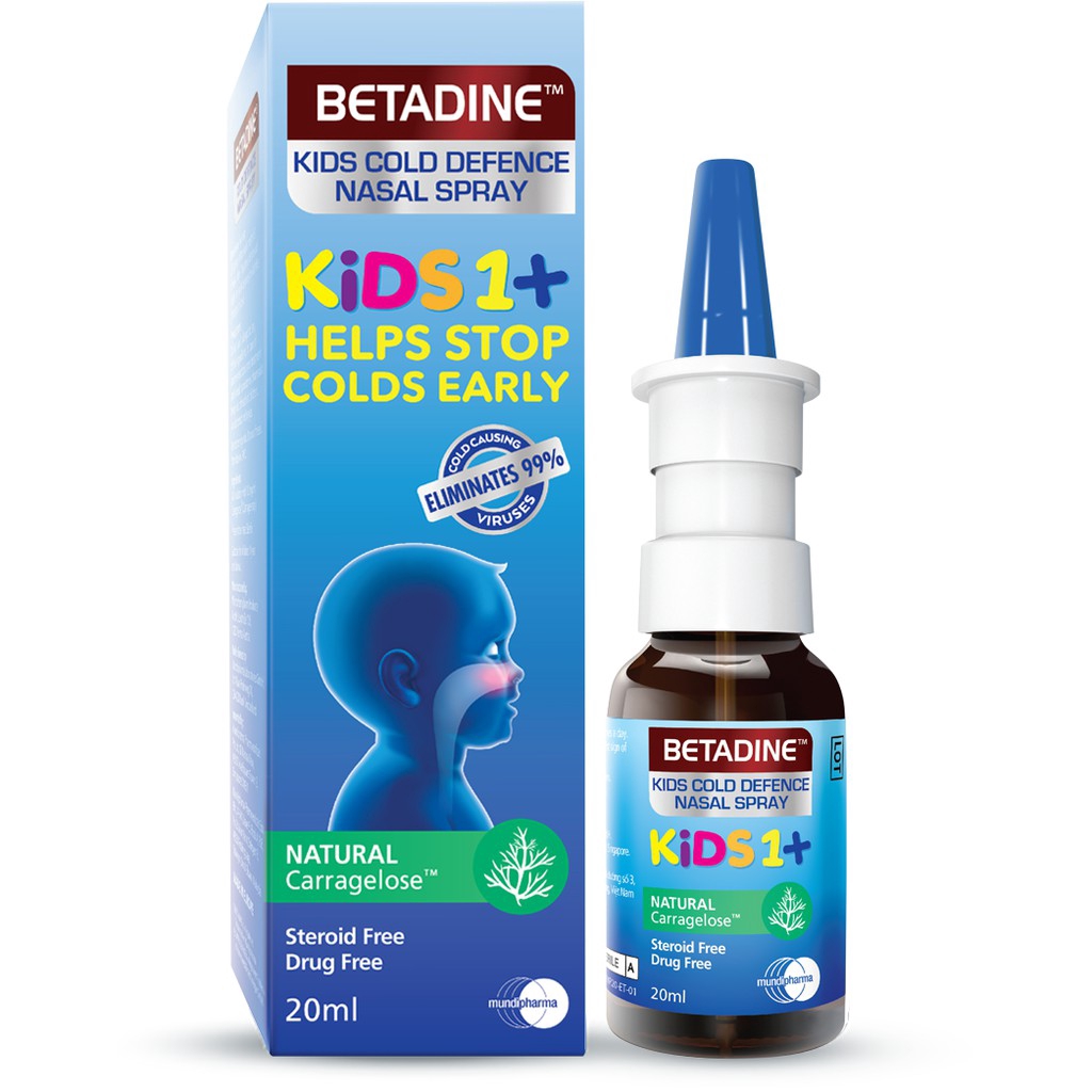 Betadine kids cold defense nasal spray 20ml BeeCost