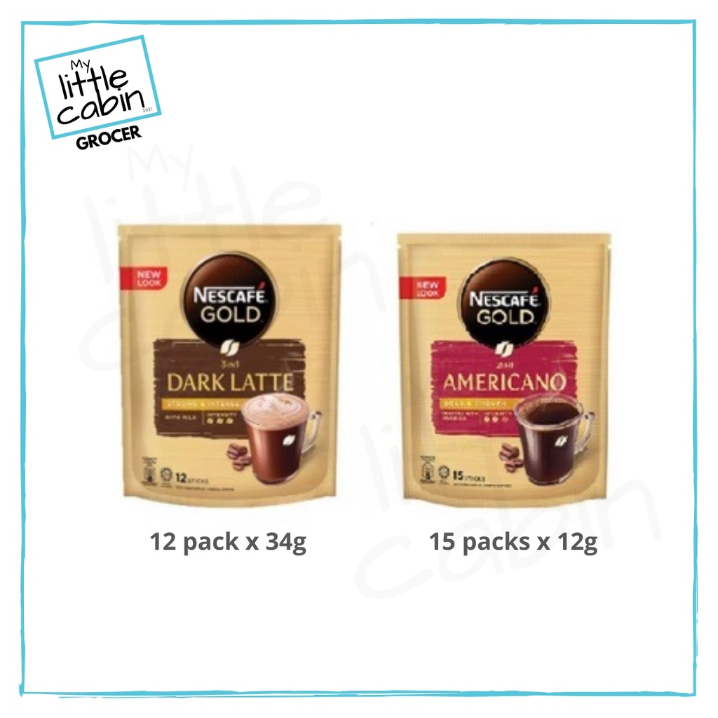 (Ready Stock) Nescafe Gold (Americano / Dark Latte) Shopee Malaysia