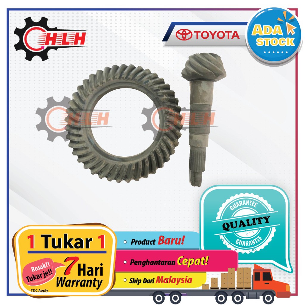 TOYOTA HILUX LN106 LN166 HIACE DYNA CROWN WHEEL PINION GEAR (9X41