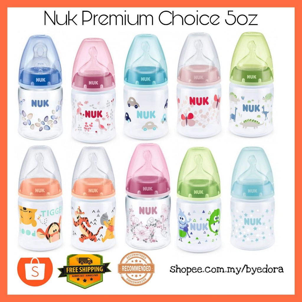 Botol Susu Nuk Premium Choice 5oz Anti Colic Shopee Malaysia