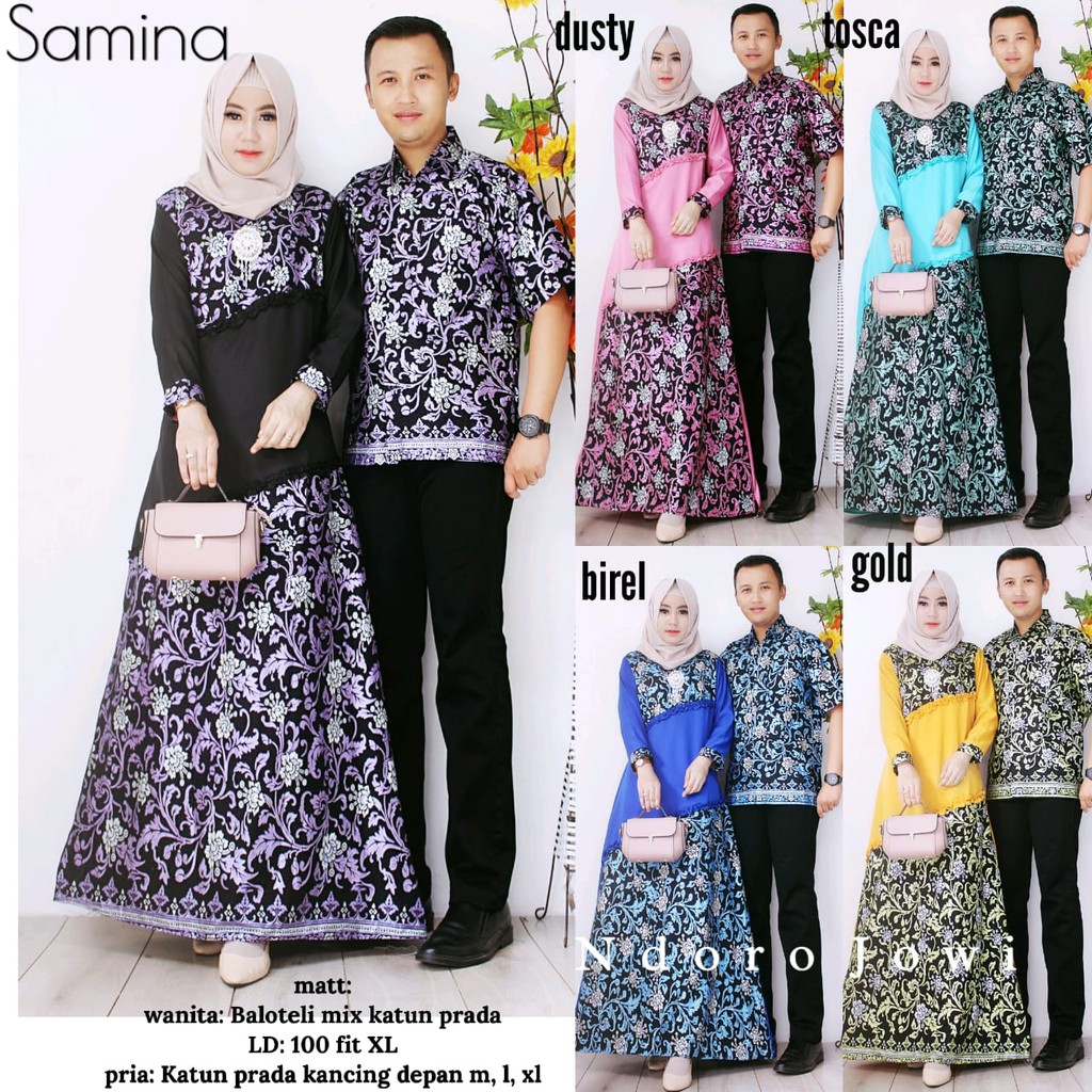 Gamis Batik Pekalongan Shopee Batik CoupleCp Gamis Katun 2738