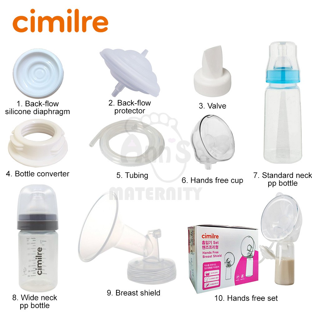 【READY STOCK】 CIMILRE Breast Pump Spare Parts Accessories (Can use for