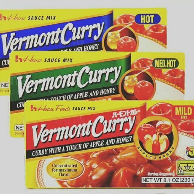 Vermont Japanese Curry Sauce Mix *1 [Mild / Med Hot / Hot] 230g Made